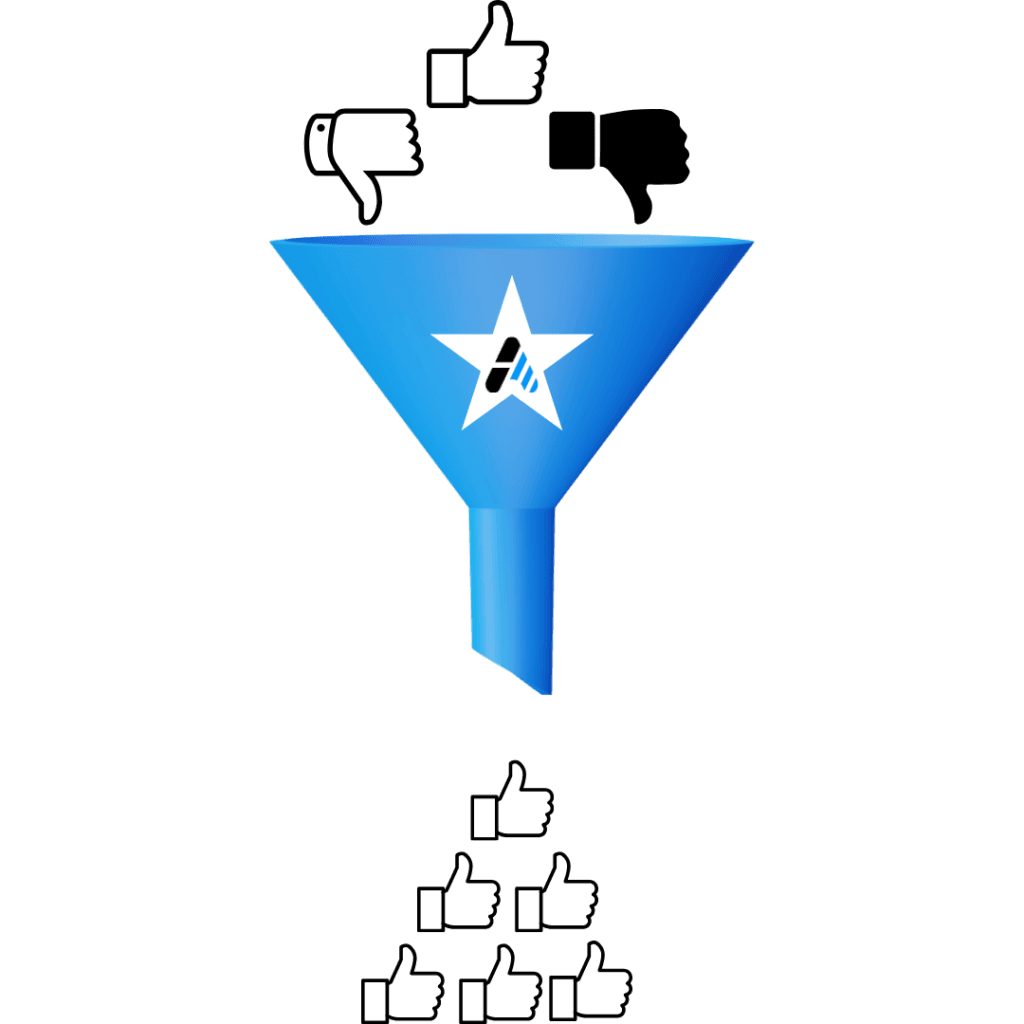 Filter out bad reviews for your business online.